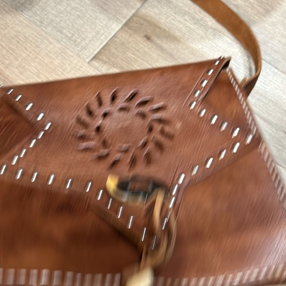 Brown leather crossbody bag - Picture 4 of 7